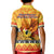 PNG Hamamas Krismas Kid Polo Shirt Papua New Guinea Bird Of Paradise Merry Christmas Gold Style LT9 - Polynesian Pride