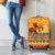 PNG Hamamas Krismas Luggage Cover Papua New Guinea Bird Of Paradise Merry Christmas Gold Style LT9 - Polynesian Pride