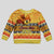 Personalised PNG Hamamas Krismas Kid Ugly Christmas Sweater Papua New Guinea Bird Of Paradise Merry Christmas Gold Style LT9 Kid Gold - Polynesian Pride