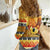 Personalised PNG Hamamas Krismas Women Casual Shirt Papua New Guinea Bird Of Paradise Merry Christmas Gold Style LT9 - Polynesian Pride