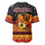 PNG Hamamas Krismas Baseball Jersey Papua New Guinea Bird Of Paradise Merry Christmas Black Style LT9 - Polynesian Pride