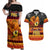 PNG Hamamas Krismas Couples Matching Off Shoulder Maxi Dress and Hawaiian Shirt Papua New Guinea Bird Of Paradise Merry Christmas Black Style LT9 Black - Polynesian Pride