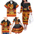 PNG Hamamas Krismas Family Matching Off Shoulder Long Sleeve Dress and Hawaiian Shirt Papua New Guinea Bird Of Paradise Merry Christmas Black Style LT9 - Polynesian Pride