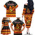 PNG Hamamas Krismas Family Matching Off Shoulder Long Sleeve Dress and Hawaiian Shirt Papua New Guinea Bird Of Paradise Merry Christmas Black Style LT9 - Polynesian Pride