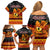 PNG Hamamas Krismas Family Matching Off Shoulder Short Dress and Hawaiian Shirt Papua New Guinea Bird Of Paradise Merry Christmas Black Style LT9 - Polynesian Pride