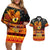 Personalised PNG Hamamas Krismas Couples Matching Off Shoulder Short Dress and Hawaiian Shirt Papua New Guinea Bird Of Paradise Merry Christmas Black Style LT9 Black - Polynesian Pride