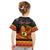 Personalised PNG Hamamas Krismas Kid T Shirt Papua New Guinea Bird Of Paradise Merry Christmas Black Style LT9 - Polynesian Pride