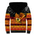 Personalised PNG Hamamas Krismas Sherpa Hoodie Papua New Guinea Bird Of Paradise Merry Christmas Black Style LT9 - Polynesian Pride