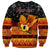 Personalised PNG Hamamas Krismas Sweatshirt Papua New Guinea Bird Of Paradise Merry Christmas Black Style LT9 - Polynesian Pride