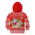 Personalised Hawaii Mele Kalikimaka Kid Hoodie Santa Beach Merry Christmas LT9 - Polynesian Pride