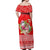 Personalised Hawaii Mele Kalikimaka Off Shoulder Maxi Dress Santa Beach Merry Christmas LT9 - Polynesian Pride