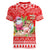 Personalised Hawaii Mele Kalikimaka Women V Neck T Shirt Santa Beach Merry Christmas LT9 - Polynesian Pride