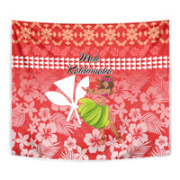 Hawaii Mele Kalikimaka Tapestry Santa Claus and Hula Dancing Merry Christmas LT9 - Polynesian Pride