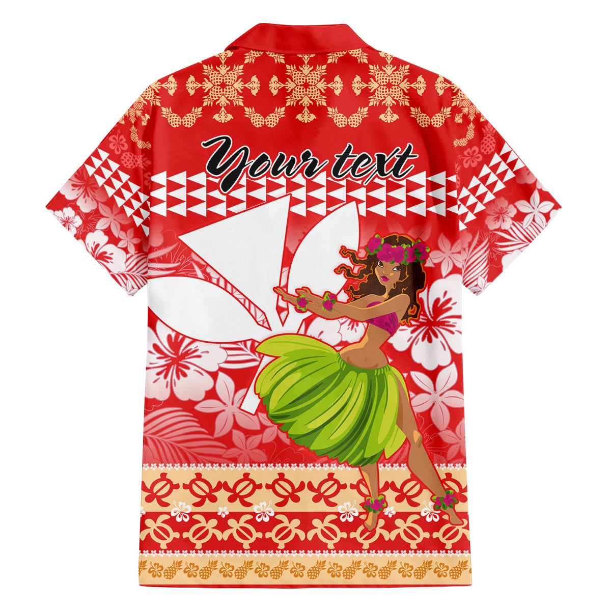 Personalised Hawaii Mele Kalikimaka Family Matching Tank Maxi Dress and Hawaiian Shirt Santa Claus and Hula Dancing Merry Christmas LT9 - Polynesian Pride