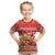Personalised Hawaii Mele Kalikimaka Kid T Shirt Santa Claus and Hula Dancing Merry Christmas LT9 Red - Polynesian Pride