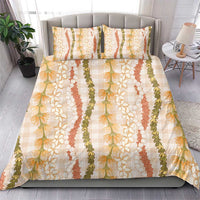 Hawaiian Ohia Lehua Lei Bedding Set Plaid Palaka Ahiehie Pattern - Polynesian Pride