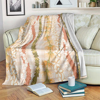 Hawaiian Ohia Lehua Lei Blanket Plaid Palaka Ahiehie Pattern - Polynesian Pride