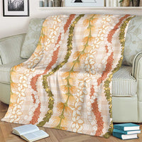 Hawaiian Ohia Lehua Lei Blanket Plaid Palaka Ahiehie Pattern - Polynesian Pride