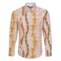 Hawaiian Ohia Lehua Lei Family Matching Mermaid Dress and Hawaiian Shirt Plaid Palaka Ahiehie Pattern - Polynesian Pride