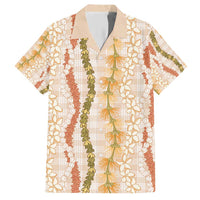 Hawaiian Ohia Lehua Lei Family Matching Short Sleeve Bodycon Dress and Hawaiian Shirt Plaid Palaka Ahiehie Pattern - Polynesian Pride