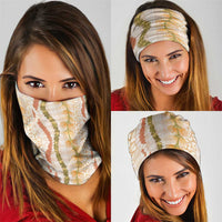 Hawaiian Ohia Lehua Lei Neck Gaiter Plaid Palaka Ahiehie Pattern - Polynesian Pride