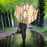 Hawaiian Ohia Lehua Lei Umbrella Plaid Palaka Ahiehie Pattern - Polynesian Pride