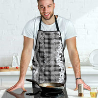 Hawaiian Ohia Lehua Lei Apron Plaid Palaka Eleele Pattern - Polynesian Pride