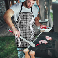 Hawaiian Ohia Lehua Lei Apron Plaid Palaka Eleele Pattern - Polynesian Pride