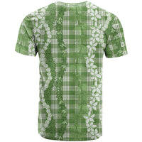 Hawaiian Ohia Lehua Lei T Shirt Plaid Palaka Omaomao Pattern - Polynesian Pride