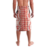 Hawaiian Ohia Lehua Lei Lavalava Plaid Palaka Ulaula Pattern - Polynesian Pride