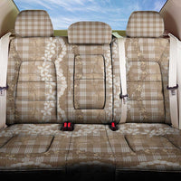 Hawaiian Ohia Lehua Lei Back Car Seat Cover Plaid Palaka Kalaihaahaa Pattern - Polynesian Pride