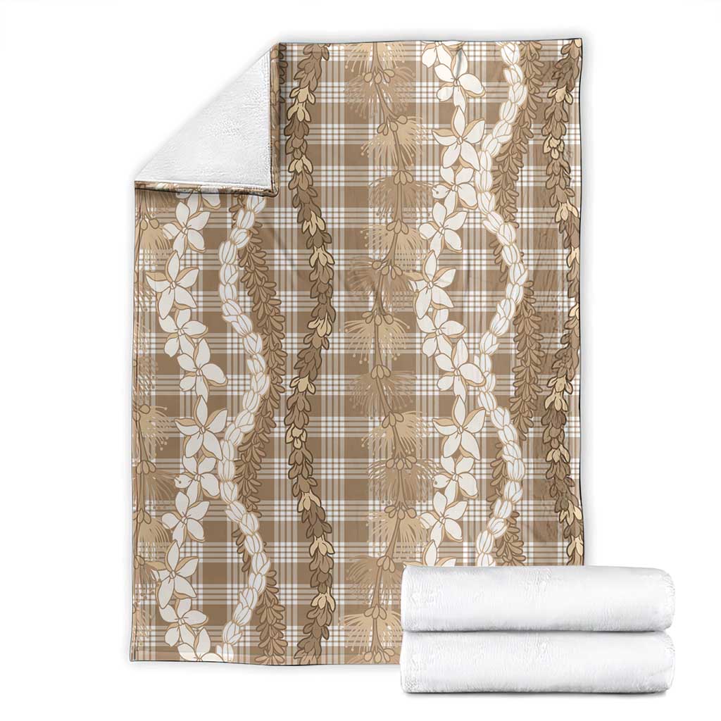 Hawaiian Ohia Lehua Lei Blanket Plaid Palaka Kalaihaahaa Pattern - Polynesian Pride
