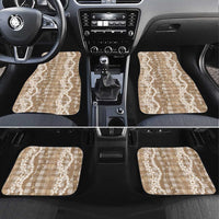 Hawaiian Ohia Lehua Lei Car Mats Plaid Palaka Kalaihaahaa Pattern - Polynesian Pride
