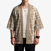 Hawaiian Ohia Lehua Lei Kimono Plaid Palaka Kalaihaahaa Pattern - Polynesian Pride