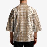 Hawaiian Ohia Lehua Lei Kimono Plaid Palaka Kalaihaahaa Pattern - Polynesian Pride