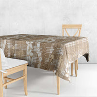 Hawaiian Ohia Lehua Lei Tablecloth Plaid Palaka Kalaihaahaa Pattern - Polynesian Pride