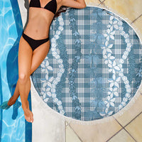 Hawaiian Ohia Lehua Lei Beach Blanket Plaid Palaka Uliuli Omaomao Pattern - Polynesian Pride