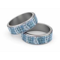 Hawaiian Ohia Lehua Lei Classic Ring Plaid Palaka Uliuli Omaomao Pattern - Polynesian Pride