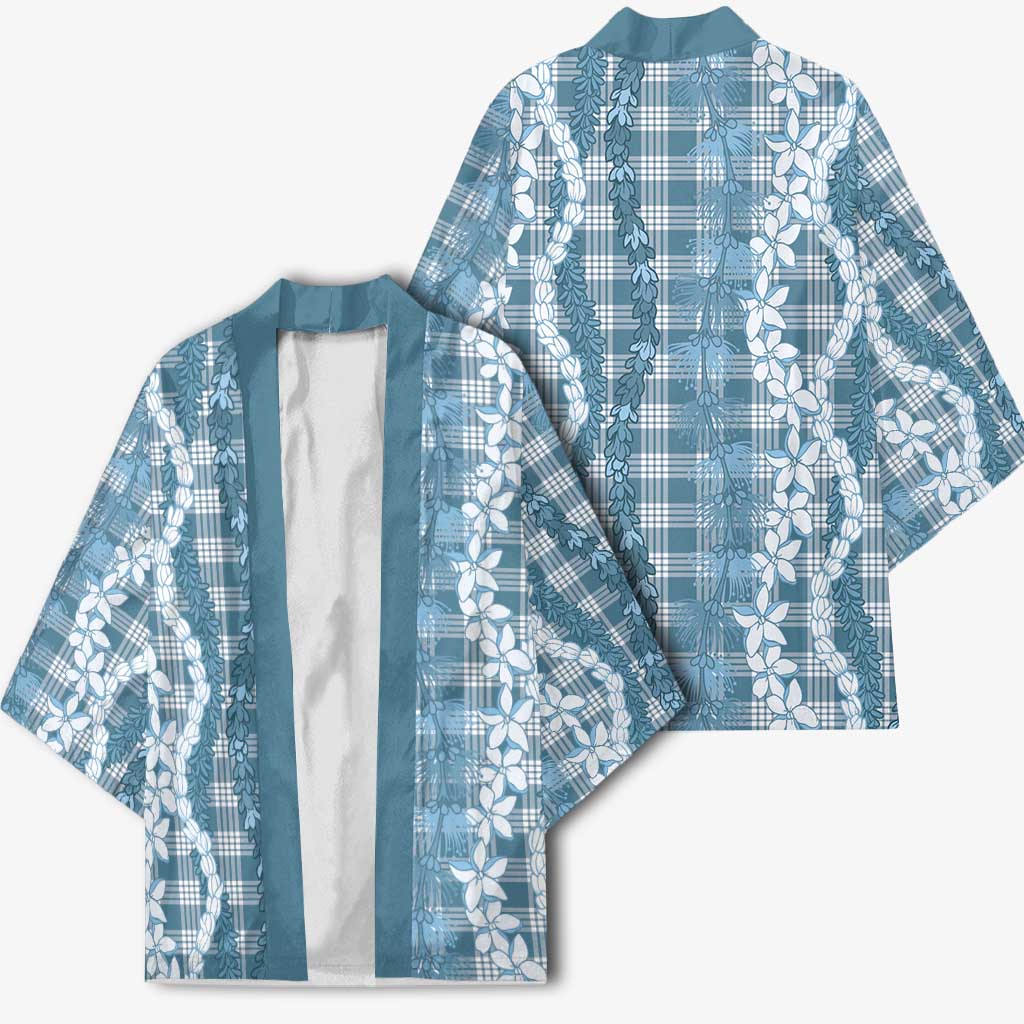 Hawaiian Ohia Lehua Lei Kimono Plaid Palaka Uliuli Omaomao Pattern - Polynesian Pride