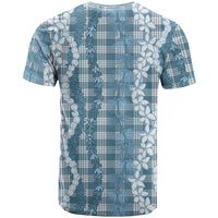 Hawaiian Ohia Lehua Lei T Shirt Plaid Palaka Uliuli Omaomao Pattern - Polynesian Pride