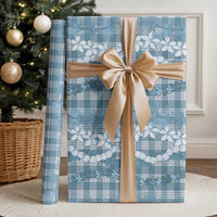 Hawaiian Ohia Lehua Lei Wrapping Paper Plaid Palaka Uliuli Omaomao Pattern - Polynesian Pride