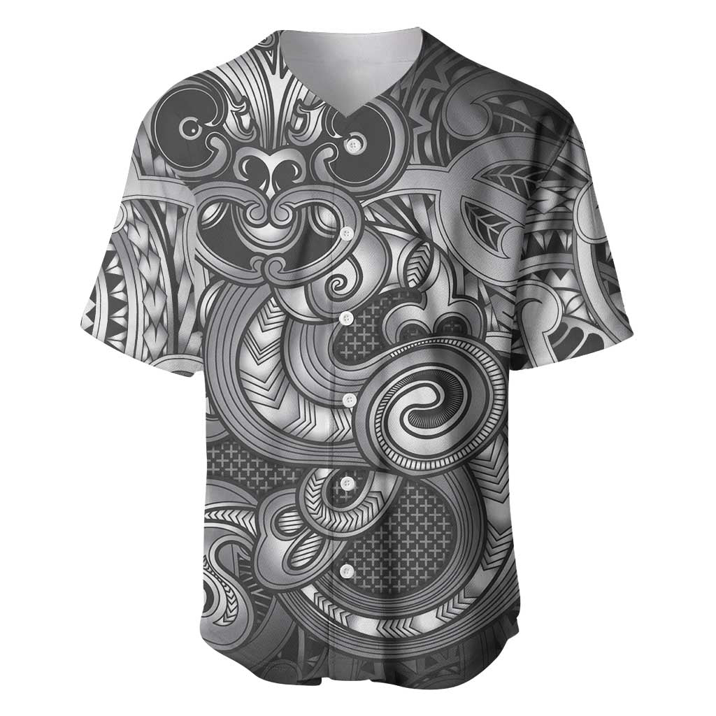 Aotearoa Maori Hei Tiki Baseball Jersey Kiwikiwi Kowhaiwhai Puhoro Motif