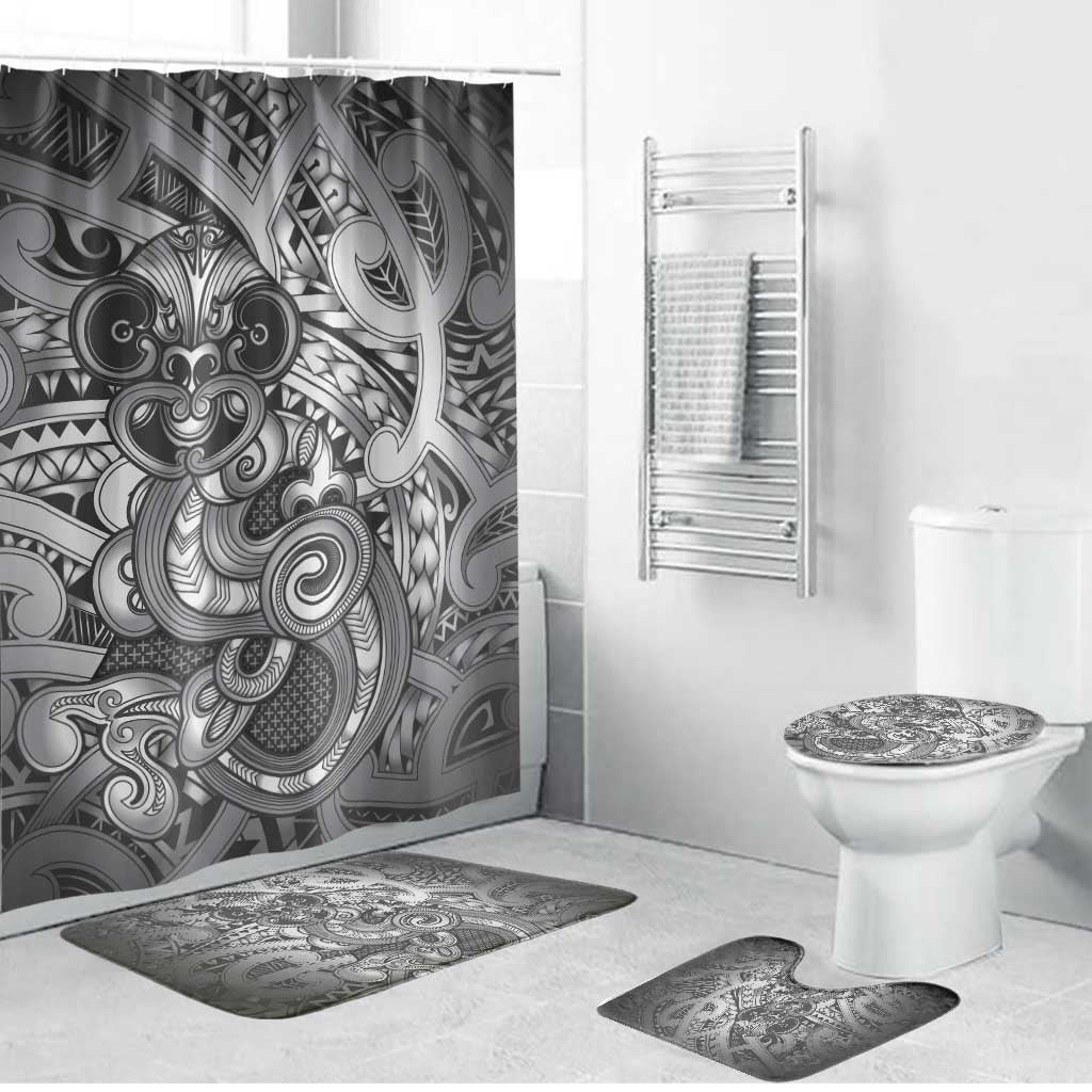 Aotearoa Maori Hei Tiki Bathroom Set Kiwikiwi Kowhaiwhai Puhoro Motif