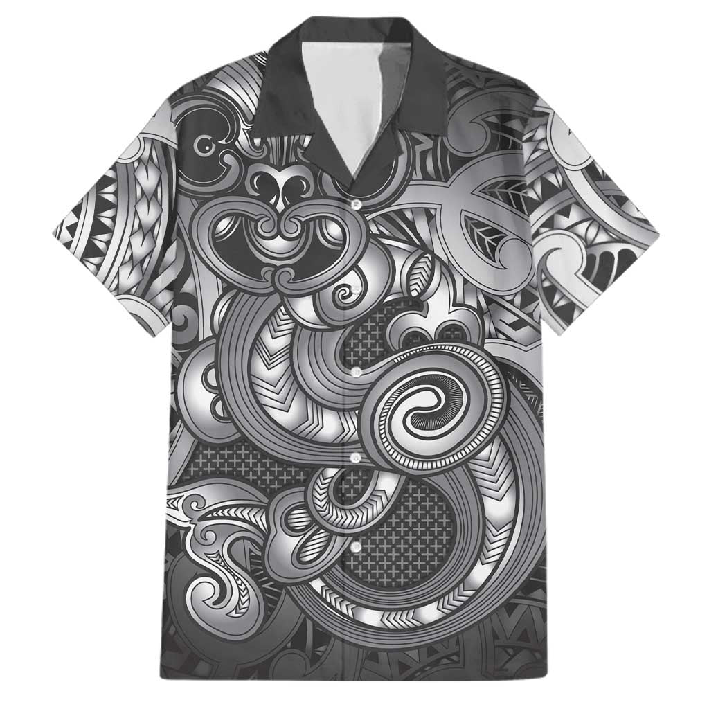 Aotearoa Maori Hei Tiki Family Matching Short Sleeve Bodycon Dress and Hawaiian Shirt Kiwikiwi Kowhaiwhai Puhoro Motif