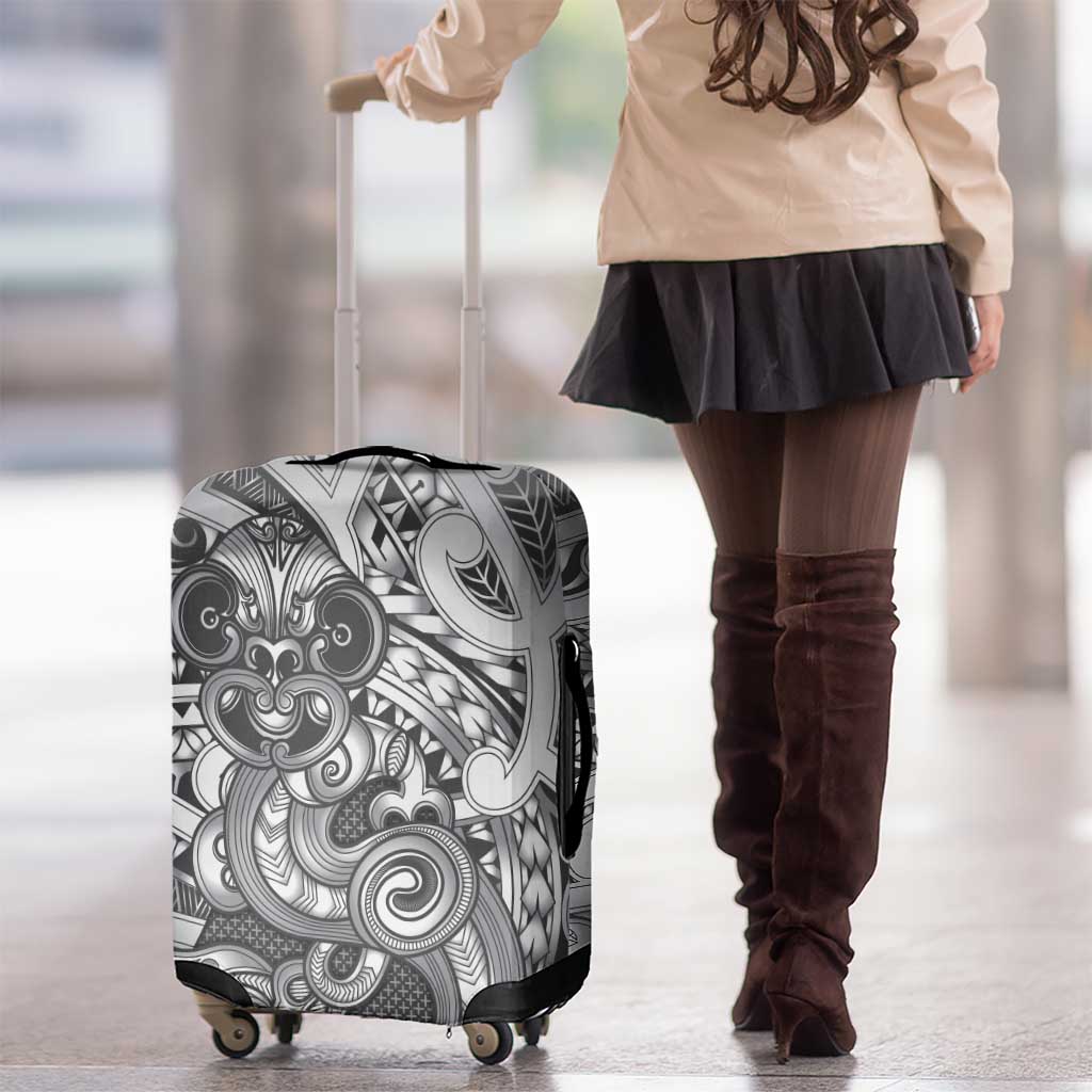 Aotearoa Maori Hei Tiki Luggage Cover Kiwikiwi Kowhaiwhai Puhoro Motif