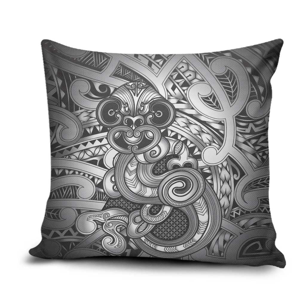 Aotearoa Maori Hei Tiki Pillow Cover Kiwikiwi Kowhaiwhai Puhoro Motif
