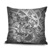 Aotearoa Maori Hei Tiki Pillow Cover Kiwikiwi Kowhaiwhai Puhoro Motif
