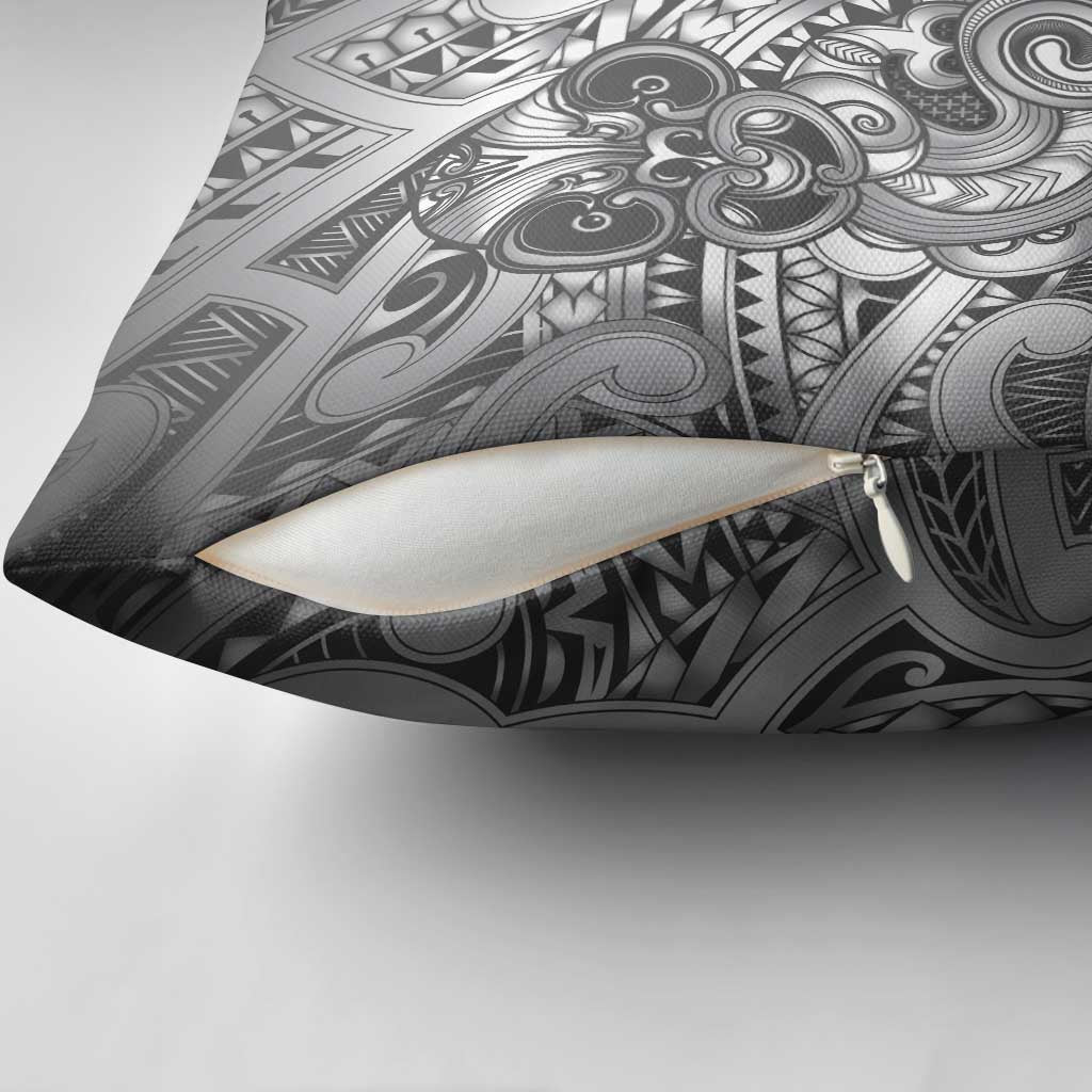 Aotearoa Maori Hei Tiki Pillow Cover Kiwikiwi Kowhaiwhai Puhoro Motif