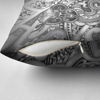 Aotearoa Maori Hei Tiki Pillow Cover Kiwikiwi Kowhaiwhai Puhoro Motif