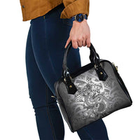 Aotearoa Maori Hei Tiki Shoulder Handbag Kiwikiwi Kowhaiwhai Puhoro Motif LT9 - Polynesian Pride
